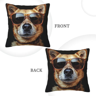 🐶 Cool Sunglasses Dog Pillow – Fun & Stylish Home Decor