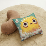 🌼 Cute & Cozy Pillow – Adorable Yellow Fuzzy Monster!