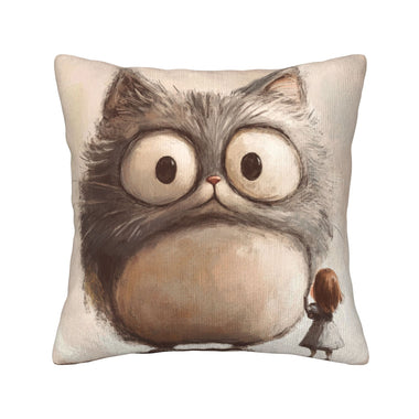 🐱 Adorable Giant Cat Pillow – A Whimsical & Cozy Home Decor!