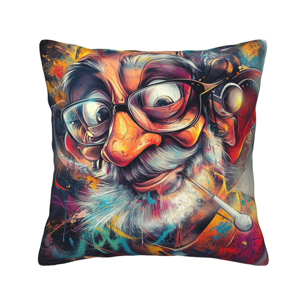 🎨 Wild Artistic Master Pillow – Psychedelic Graffiti-Style Decor