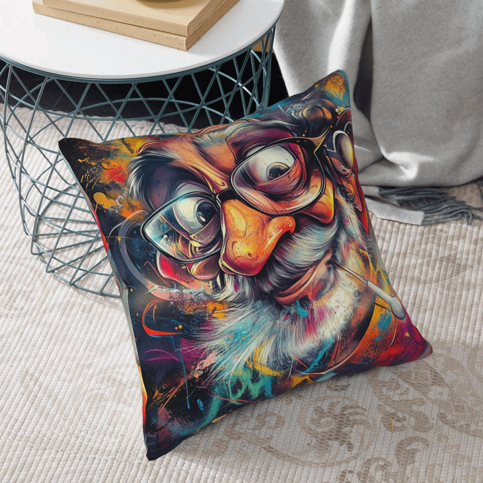 🎨 Wild Artistic Master Pillow – Psychedelic Graffiti-Style Decor