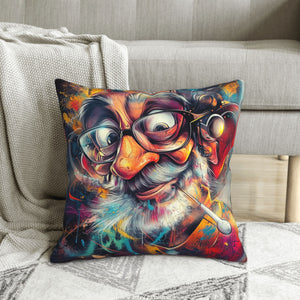🎨 Wild Artistic Master Pillow – Psychedelic Graffiti-Style Decor