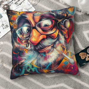 🎨 Wild Artistic Master Pillow – Psychedelic Graffiti-Style Decor