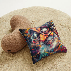 🎨 Wild Artistic Master Pillow – Psychedelic Graffiti-Style Decor