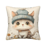 🐱 Cozy Winter Cat Pillow – Cute & Comforting Home Decor