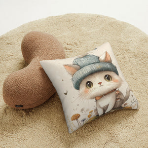 🐱 Cozy Winter Cat Pillow – Cute & Comforting Home Decor